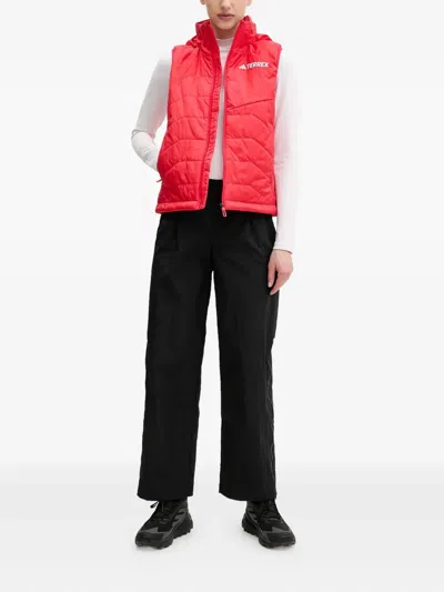 Adidas Originals Quilted Hooded Gilet In White