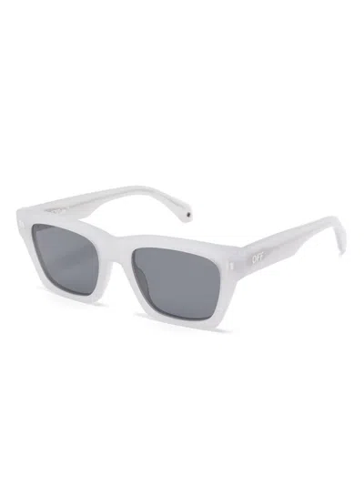 Off-white Eyewear Valdez Sunglasses In White