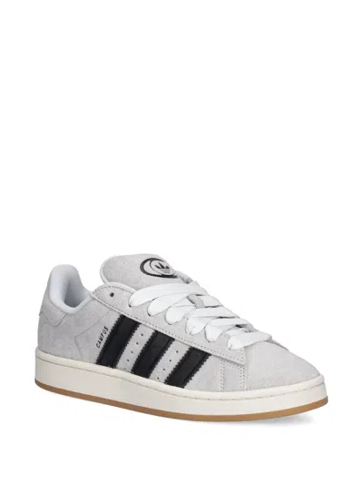 Adidas Originals Three-stripes Suede Sneakers In White