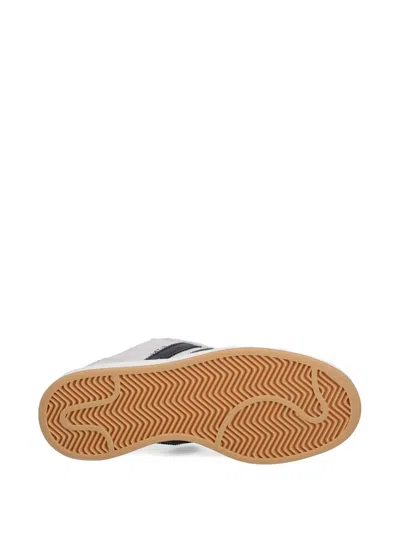 Adidas Originals Three-stripes Suede Sneakers In White