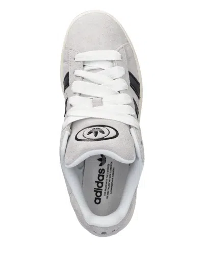 Adidas Originals Three-stripes Suede Sneakers In White