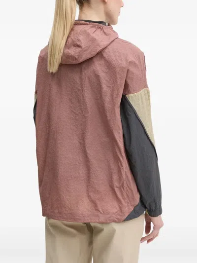 Adidas Originals Xploric Wind Grid-pattern Hooded Jacket In Neutral