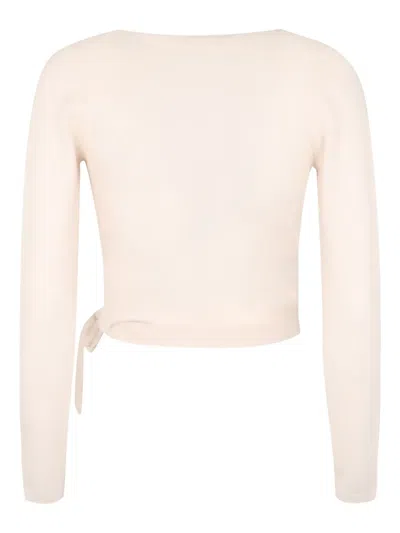 Zimmermann Ribbed Knit Wrap Top