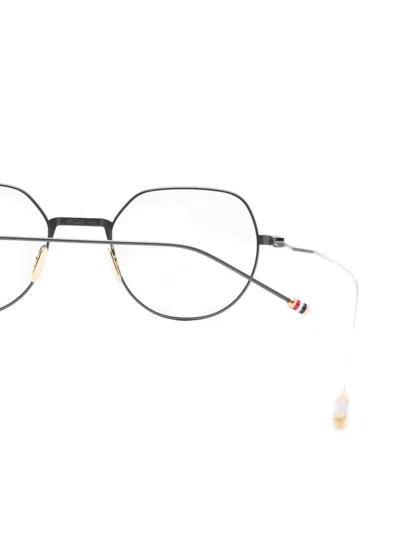 Thom Browne Round-frame Metal Glasses In Metallic
