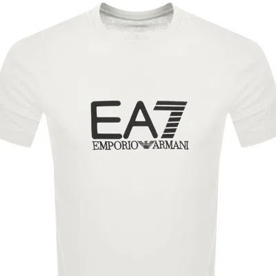 Ea7 Emporio Armani T Shirt Cream In White