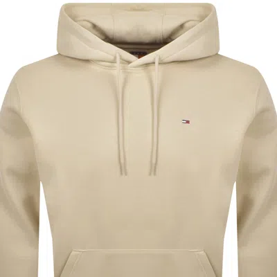 Tommy Jeans Flag Logo Hoodie Relic Tan In Brown