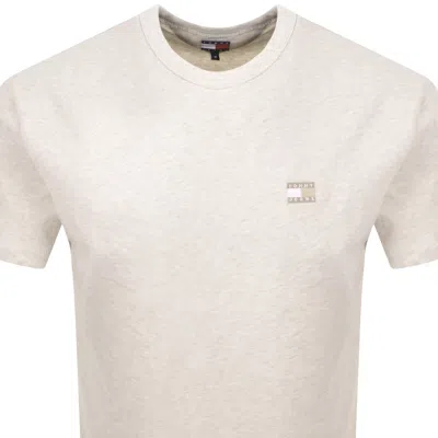 Tommy Jeans Badge T Shirt Beige In Neutral