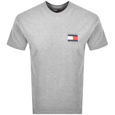 Tommy Jeans Graphic Backprint T Shirt Grey In Gray