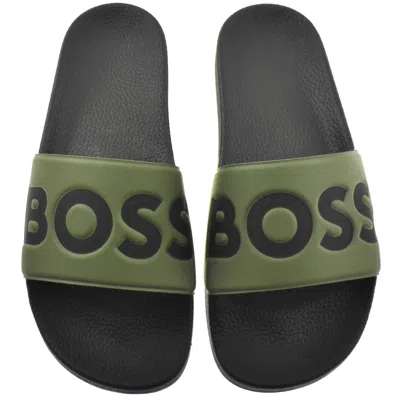Hugo Boss Boss Aryeh Sliders Green