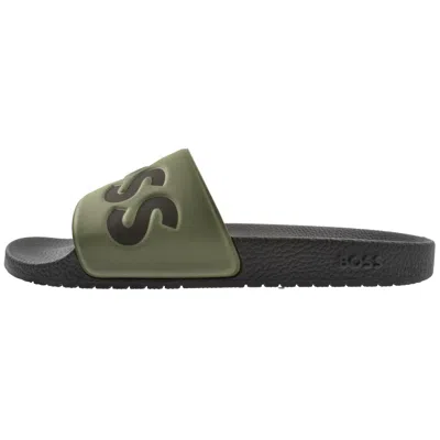Hugo Boss Boss Aryeh Sliders Green