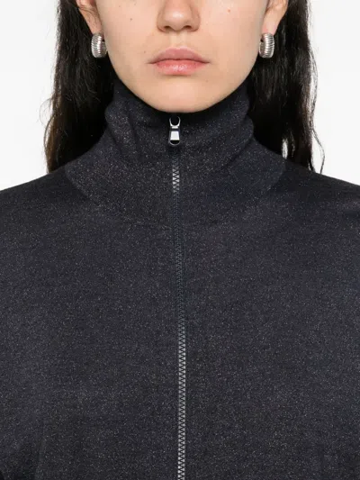 Brunello Cucinelli Lurex-detail Zip-up Blouse