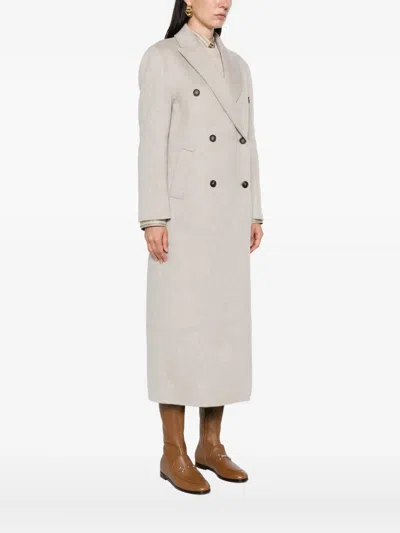 Brunello Cucinelli Double-breasted Cashmere Coat