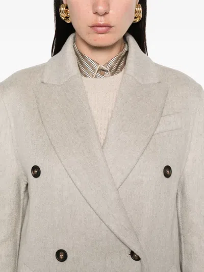 Brunello Cucinelli Double-breasted Cashmere Coat