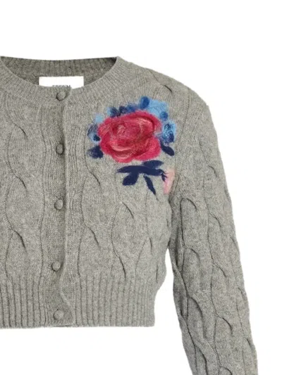 Erdem Cable-knit Cardigan In Green