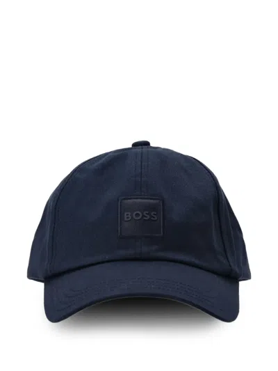 Hugo Boss Logo-patch Baseball Cap In Blue