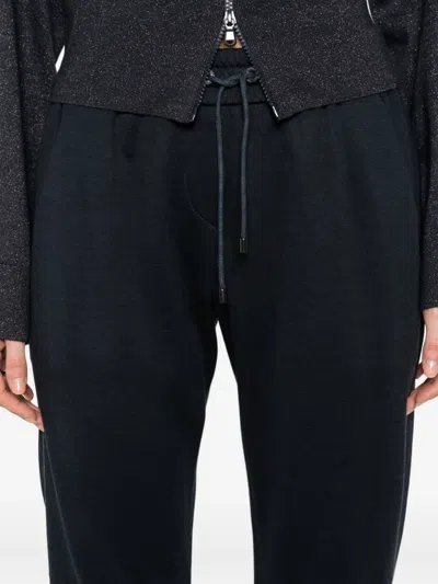 Brunello Cucinelli Monili-chain Track Pants In Blue