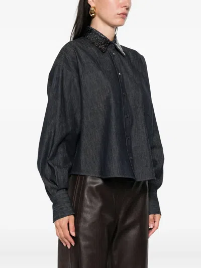 Brunello Cucinelli Sequin-embellished Denim Shirt