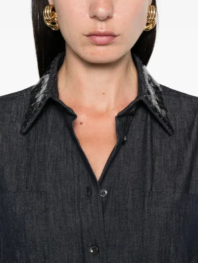 Brunello Cucinelli Sequin-embellished Denim Shirt
