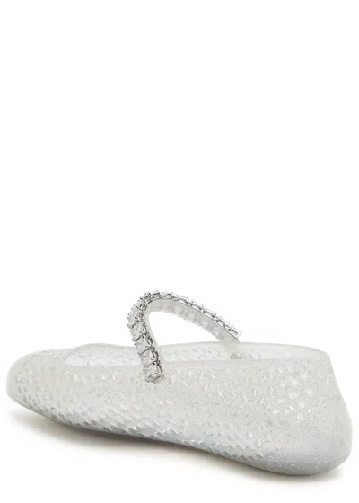 Jimmy Choo The Jelly Crystal-embellished Ballet Flats