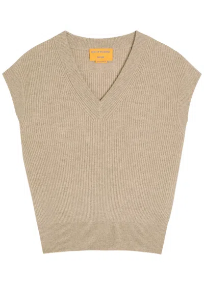 Guest In Residence Ribbed Cashmere Vest