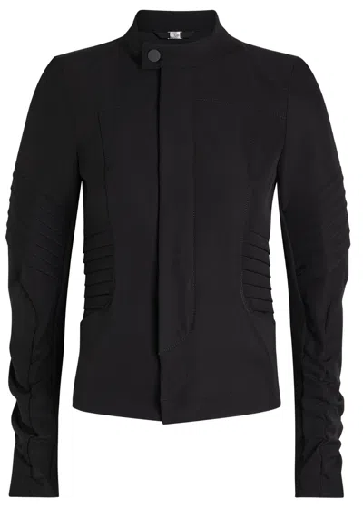 High Tearaway Panelled Stretch-polyamide Jacket In Black