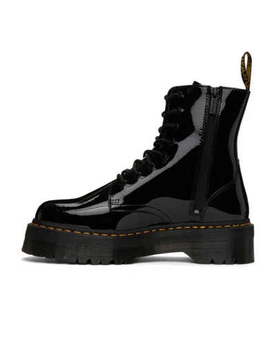 Dr. Martens Bex Patent-leather Ankle Boots In Black