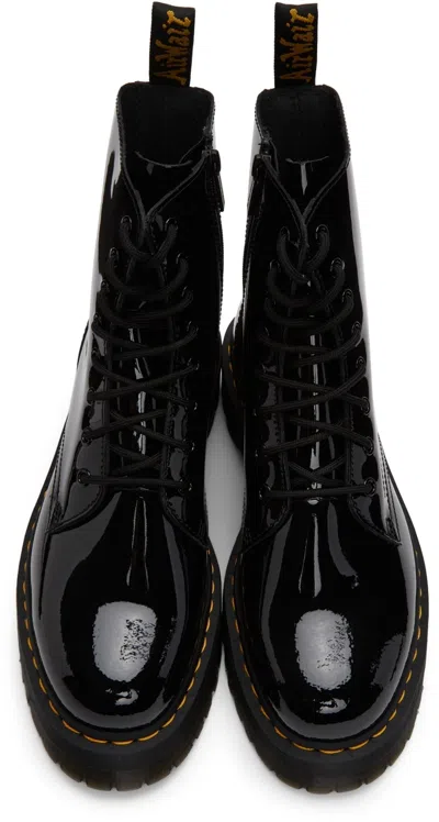 Dr. Martens Bex Patent-leather Ankle Boots In Black