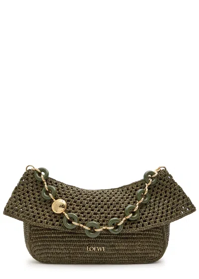 Loewe X Paula's Ibiza Ola Small Raffia Shoulder Bag
