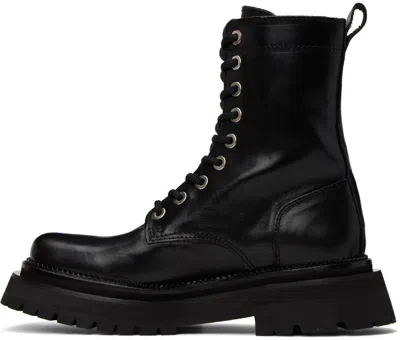 Ami Alexandre Mattiussi Round Head Lace-up Boots