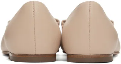 Ferragamo Logo Flat Shoes In Brown