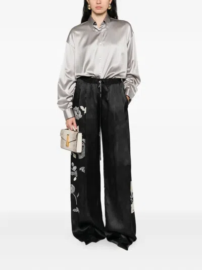 Ermanno Scervino Button-down Satin Shirt In White