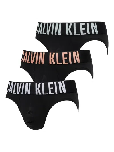 Calvin Klein Intense Power Cotton Briefs (pack Of Three) In Black