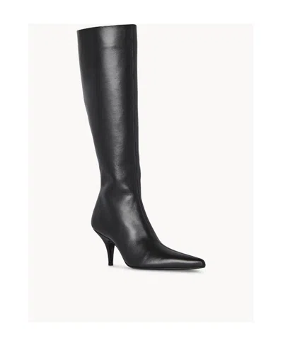 The Row Sling Boot 80mm Leather Boots In Black