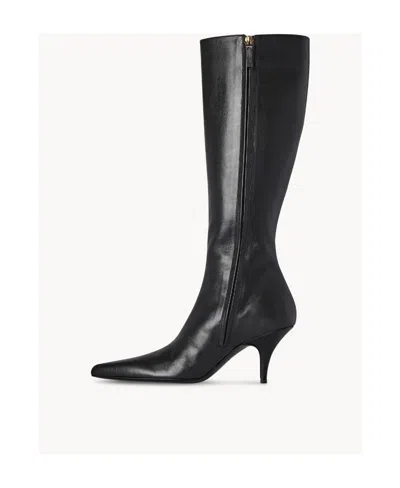 The Row Sling Boot 80mm Leather Boots In Black