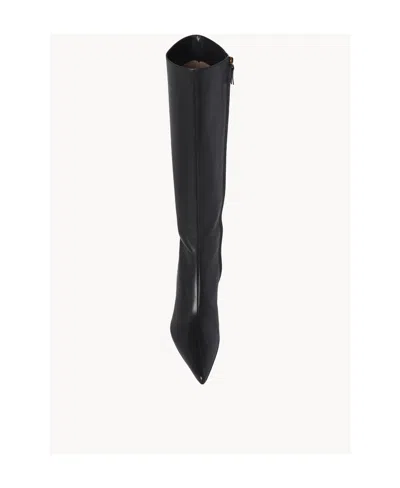 The Row Sling Boot 80mm Leather Boots In Black