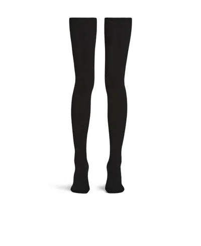Balenciaga Anatomic Over-the-knee Heeled Boots In Black
