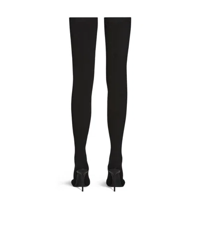 Balenciaga Anatomic Over-the-knee Heeled Boots In Black
