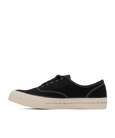 Visvim Logo-lacing Low-cut Casual Shoes In Black