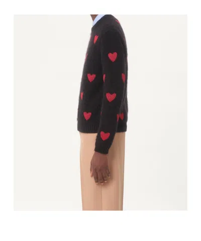 Valentino Garavani Jacquard Sweater In Black