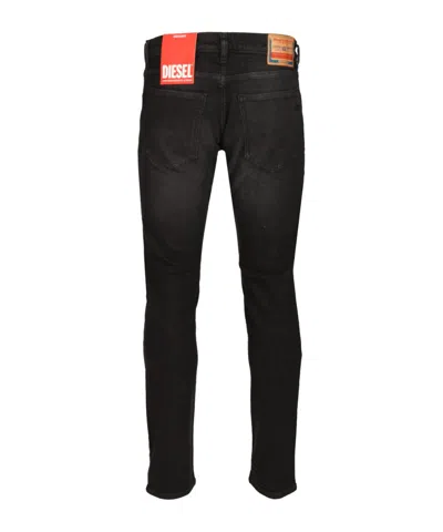 Diesel Sleenker Skinny Denims With Low Waist L.34 In Black