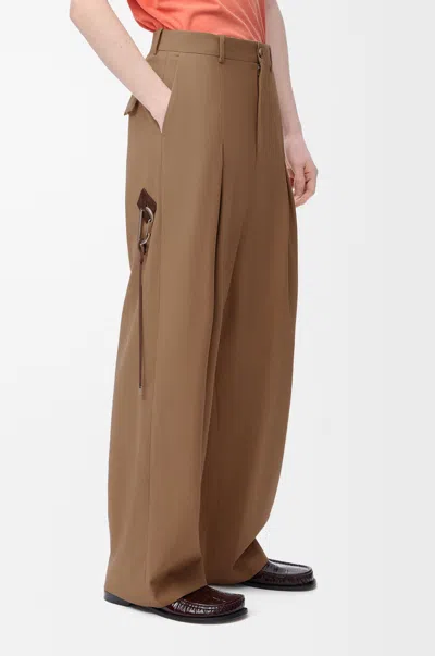 Loewe Cotton Carpenter Trousers In Brown