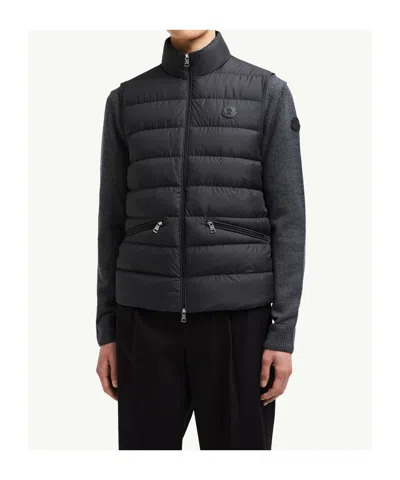 Moncler Treompan Down Gilet In Black