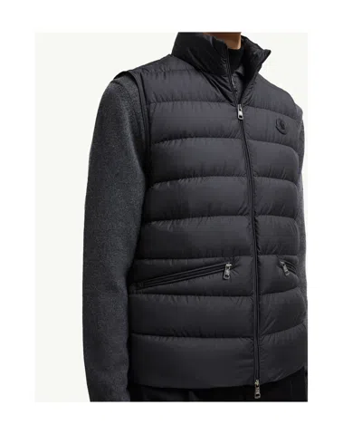 Moncler Treompan Down Gilet In Black