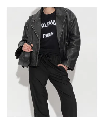 Zadig & Voltaire Alys Voltaire Paris Cotton Graphic T-shirt In Black