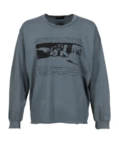 Enfants Riches Deprimes Boy In Chains Graphic-print Long-sleeve T-shirt In Gray