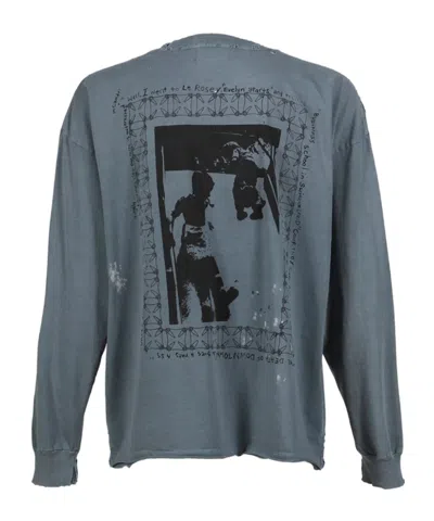 Enfants Riches Deprimes Boy In Chains Graphic-print Long-sleeve T-shirt In Gray