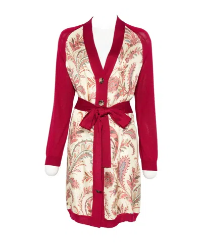 Etro Paisley-panel Cardi-coat In Multi