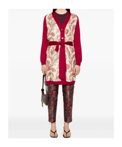 Etro Paisley-panel Cardi-coat In Multi