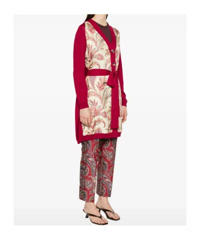 Etro Paisley-panel Cardi-coat In Multi
