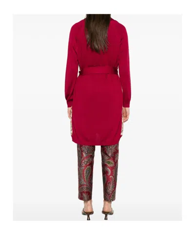 Etro Paisley-panel Cardi-coat In Multi